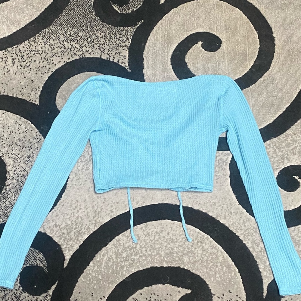 Aéropostale Blue Crop Top Medium in Women’s - Picture 3 of 3